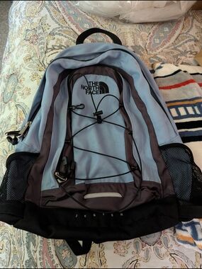 The North Face Jester Backpack in Light Blue and Black